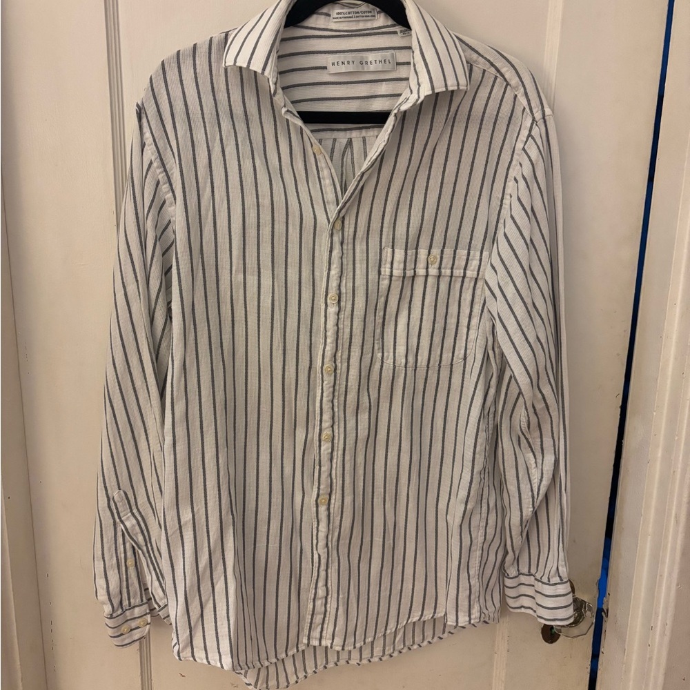100% Cotton Striped Oversized Button Down